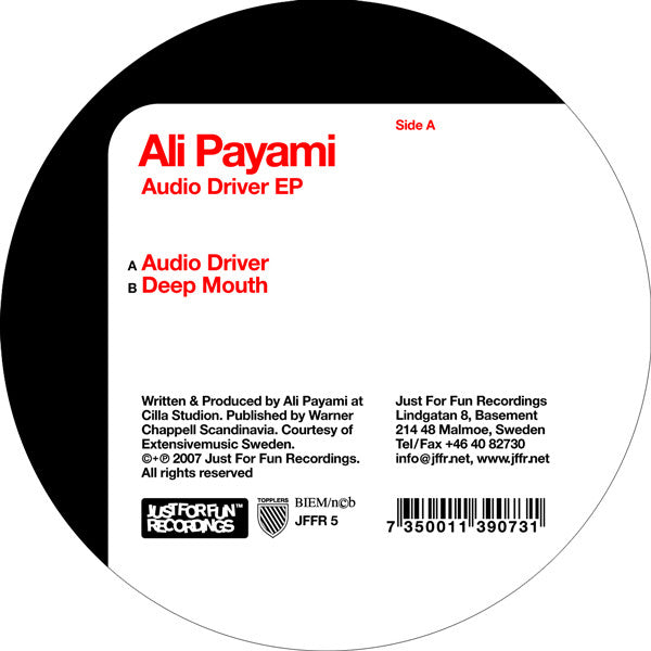 Ali Payami - Audio Driver EP (12", EP)