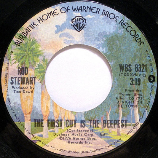 Rod Stewart - The First Cut Is The Deepest / The Balltrap (7", Styrene, Pit)