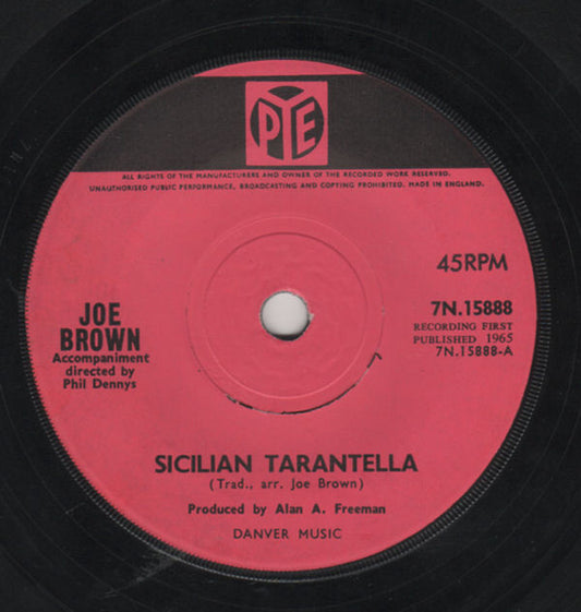 Joe Brown / Joe Brown And The Bruvvers - Sicilian Tarantella  (7", Sol)