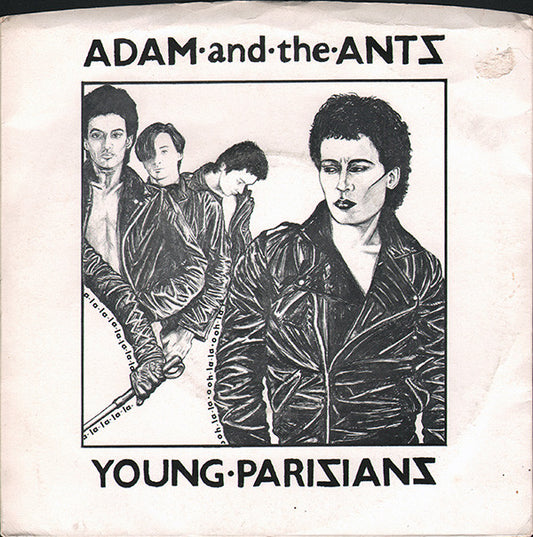 Adam And The Ants - Young Parisians (7", Single, Blu)