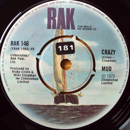 Mud - Crazy (7", Single)