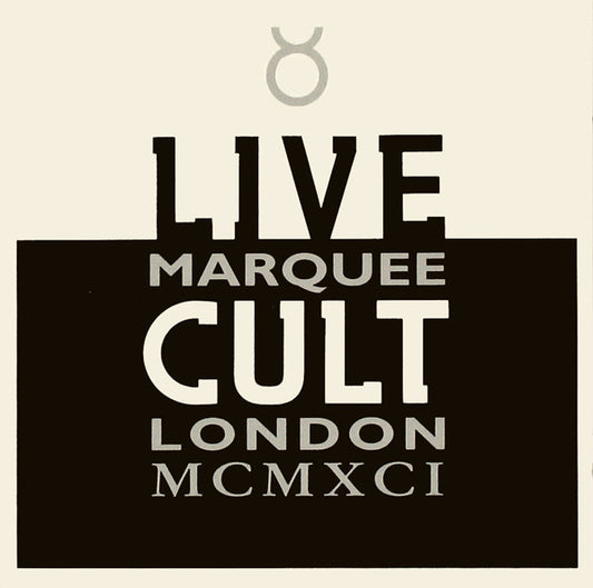 The Cult - Live Cult (Marquee London MCMXCI) (2xCD, Album, RE)