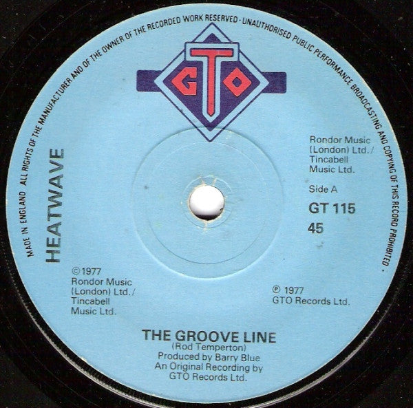Heatwave - The Groove Line (7", Single, Sol)