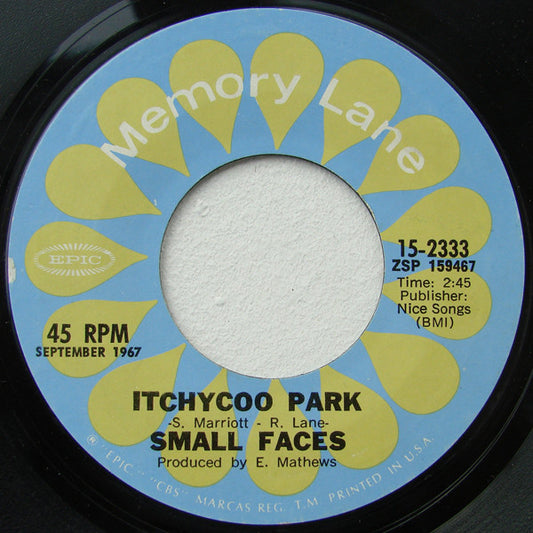 Small Faces - Itchycoo Park (7", Single, RE)