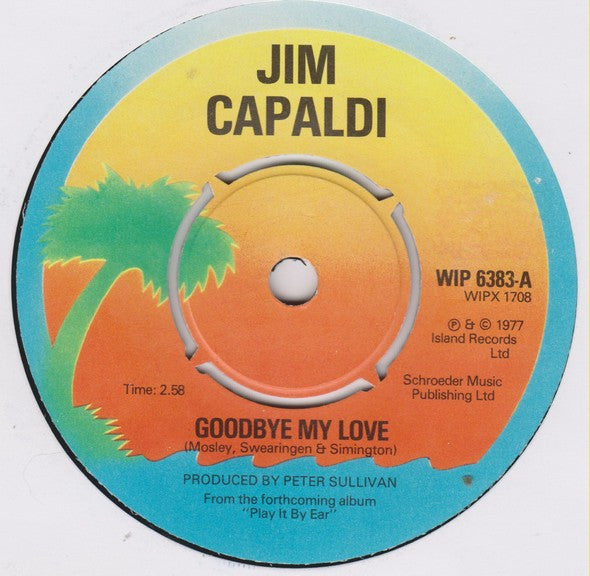 Jim Capaldi - Goodbye My Love (7", Single)