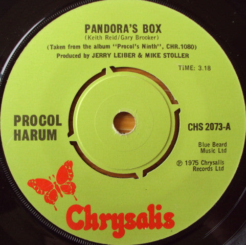 Procol Harum - Pandora's Box (7", Single, 4 P)