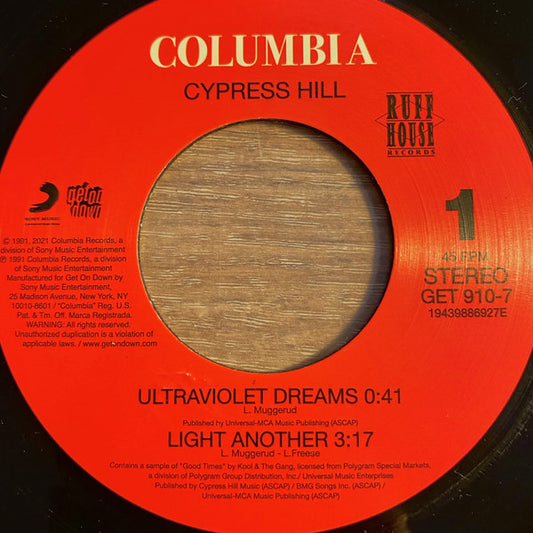Cypress Hill - Ultraviolet Dreams / Light Another / The Phuncky Feel One (7")