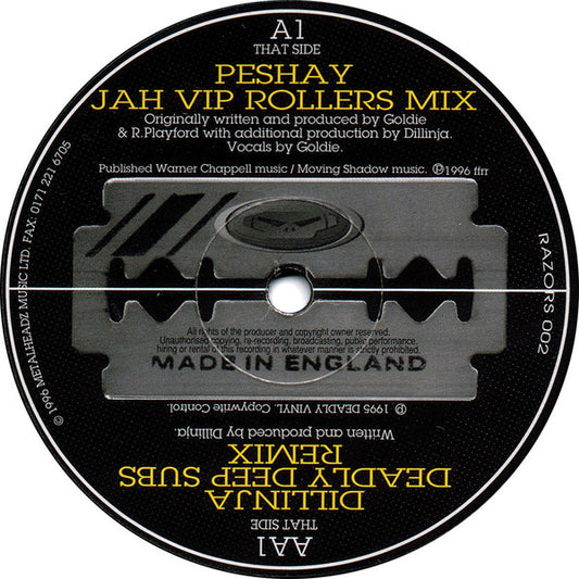 Peshay / Dillinja - Jah (VIP Rollers Mix) / Deadly Deep Subs (Remix) (12")