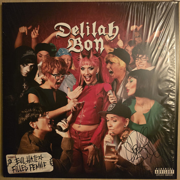 Delilah Bon - Evil, Hate Filled Female (2xLP, Album, Red)