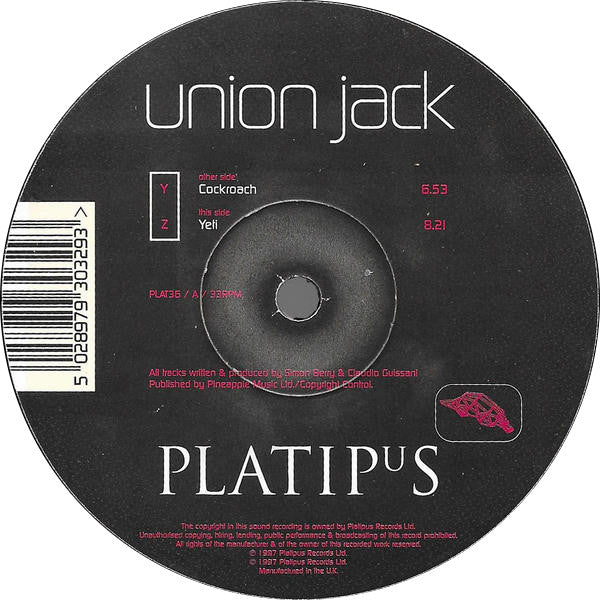 Union Jack - Cockroach / Yeti (12")