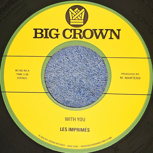 Les Imprimés - With You (7", Single)