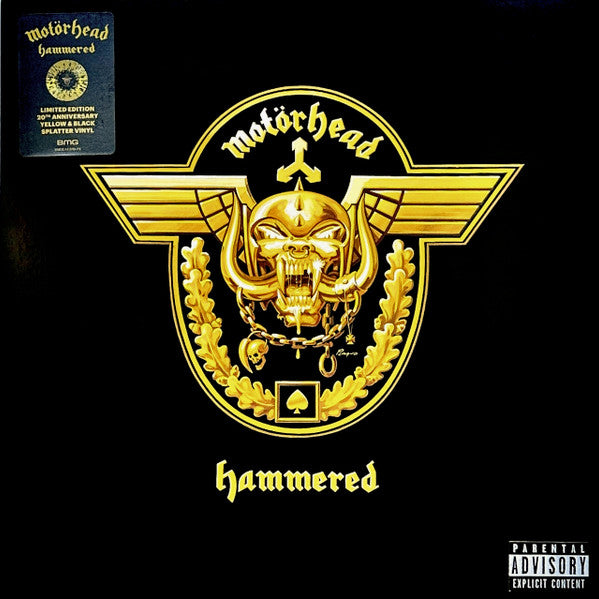 Motörhead - Hammered (LP, Album, Ltd, RE, Yel)