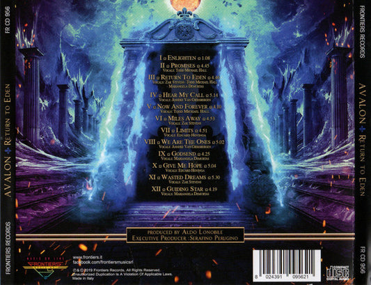 Timo Tolkki's Avalon - Return To Eden (CD, Album)