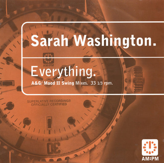 Sarah Washington - Everything (A&G / Mood II Swing Mixes) (12")