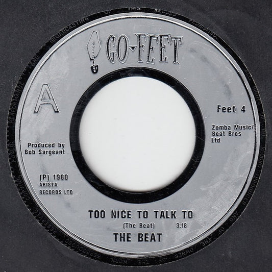 The Beat (2) - Too Nice To Talk To (7", Single, Sil)