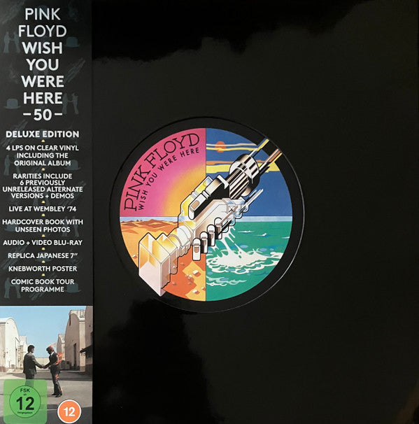 Pink Floyd - Wish You Were Here (LP, Album, RE, RM, Cle + 3xLP, Cle + 7", Single, R)