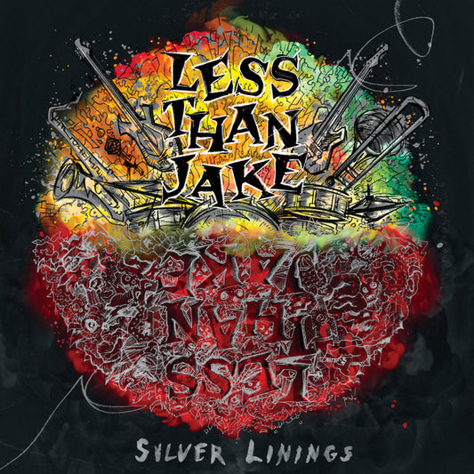 Less Than Jake - Silver Linings (LP, Album, RP, Red)