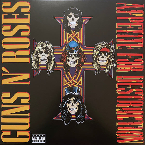 Guns N' Roses - Appetite For Destruction (LP, Album, RE)
