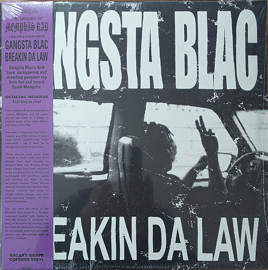 Gangsta Blac - Breakin Da Law (LP, Album, RE, Gal)