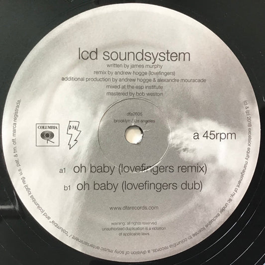 LCD Soundsystem - Oh Baby (Lovefingers Remix) (12", Single)
