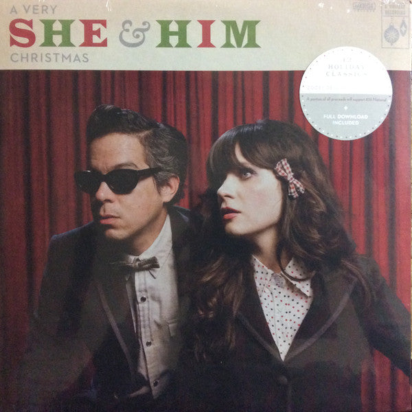 She & Him - A Very She & Him Christmas  (LP, Album, RE)