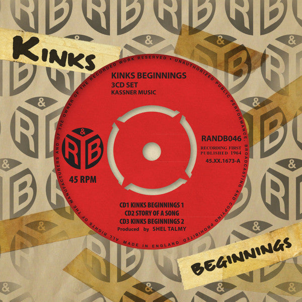 Various - Kinks Beginnings 3cd Set (3xCD, Comp)