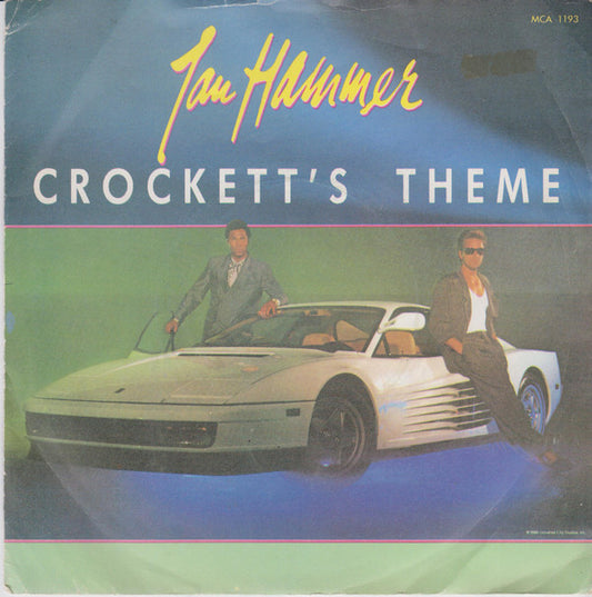 Jan Hammer - Crockett's Theme (7", Single, Sil)