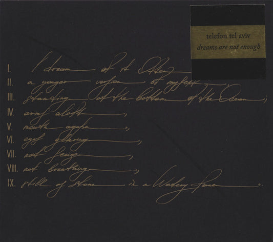 Telefon Tel Aviv - Dreams Are Not Enough (CD, Album)