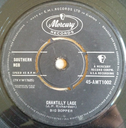Big Bopper - Chantilly Lace (7", Single)