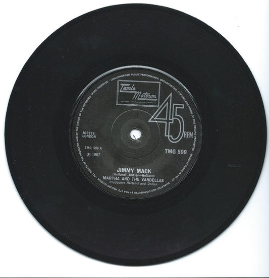 Martha & The Vandellas* - Jimmy Mack (7", Single, RE, Sol)