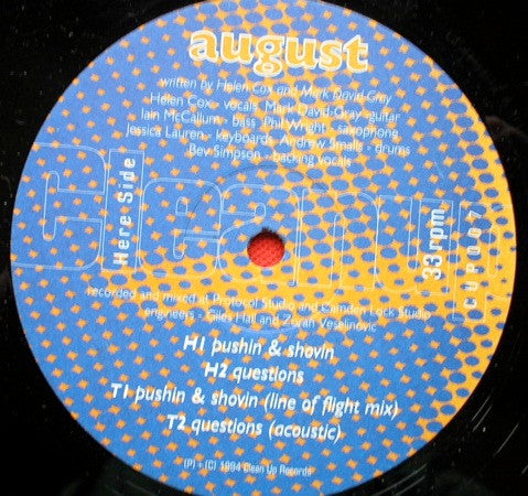 August - Pushin & Shovin (12")