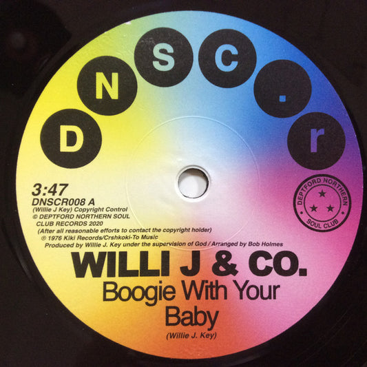Willie J & Co.* / Rare Function - Boogie With Your Baby / Disco Function (7", Single)