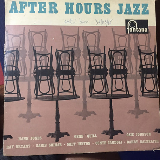 Various - After Hours Jazz (10", Album)