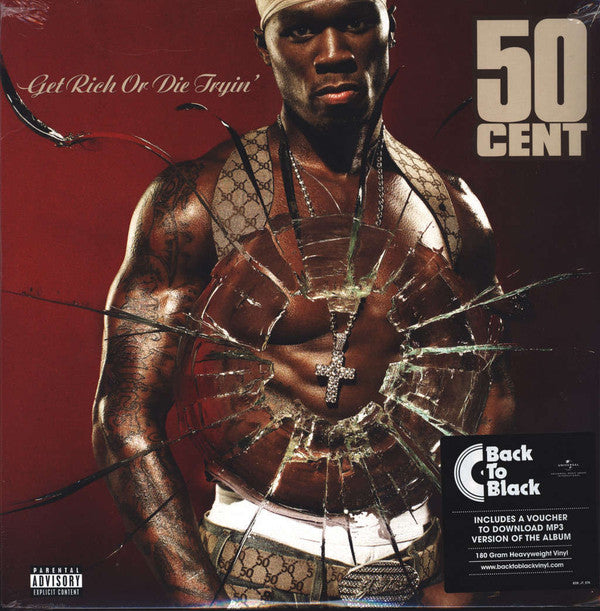 50 Cent - Get Rich Or Die Tryin' (2xLP, Album, RE, 180)