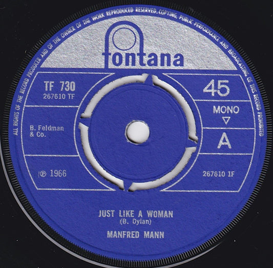 Manfred Mann - Just Like A Woman (7", Single, Mono, 4 P)