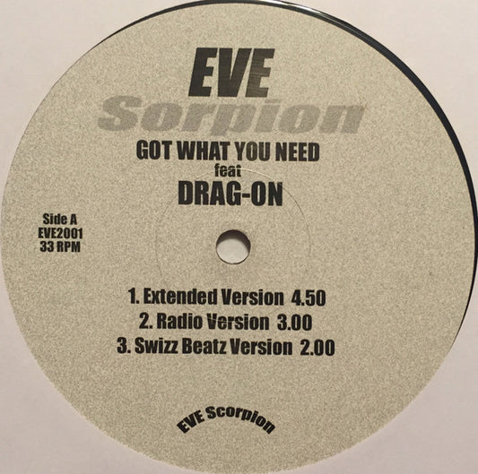 Eve (2) Feat Drag-On - Got What You Need (12", W/Lbl)