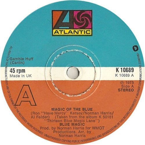 Blue Magic - Magic Of The Blue / Stop To Start (7", Single)