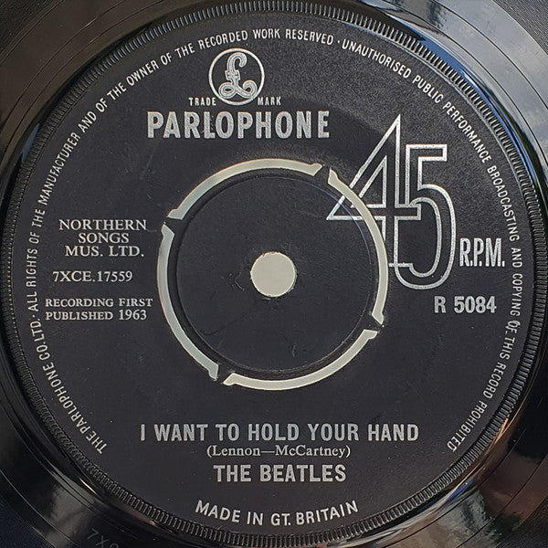 The Beatles - I Want To Hold Your Hand (7", Single, Mono)