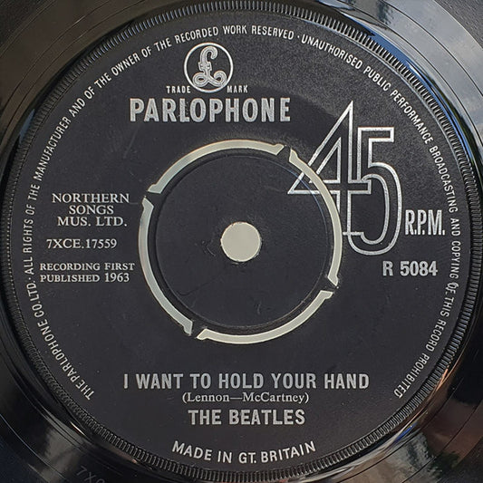 The Beatles - I Want To Hold Your Hand (7", Single, Mono)