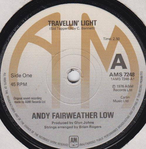 Andy Fairweather Low* - Travellin' Light (7")