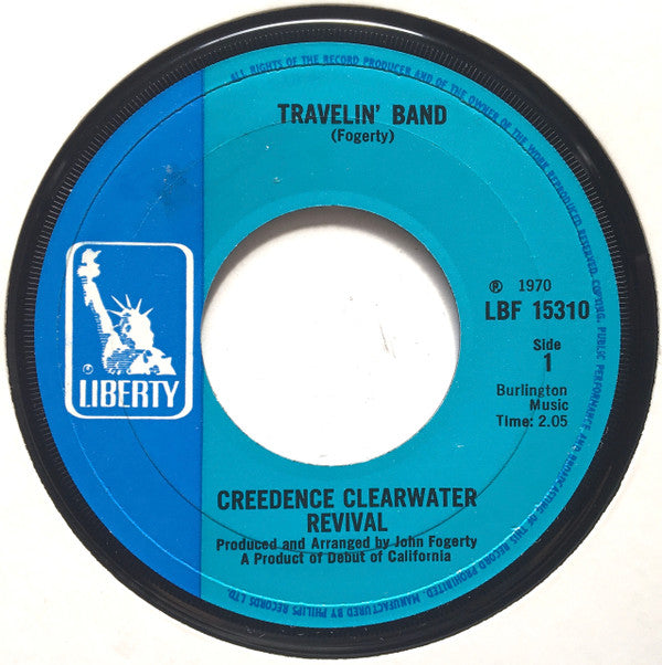Creedence Clearwater Revival - Travelin' Band (7", Single)