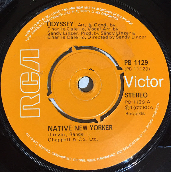 Odyssey (2) - Native New Yorker (7", Single)
