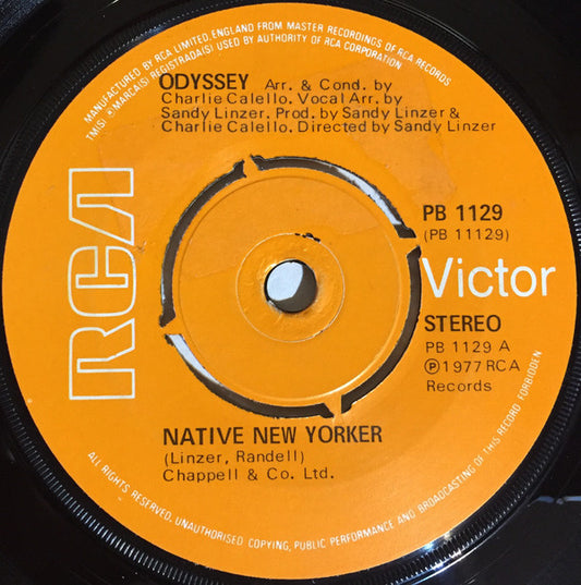 Odyssey (2) - Native New Yorker (7", Single)