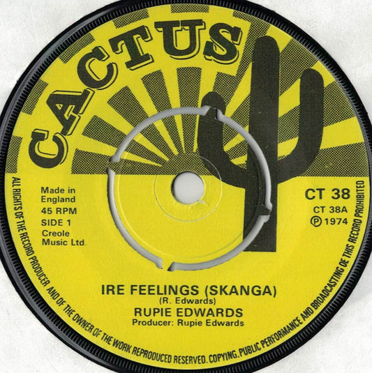 Rupie Edwards - Ire Feelings (Skanga) (7", Single, Pus)
