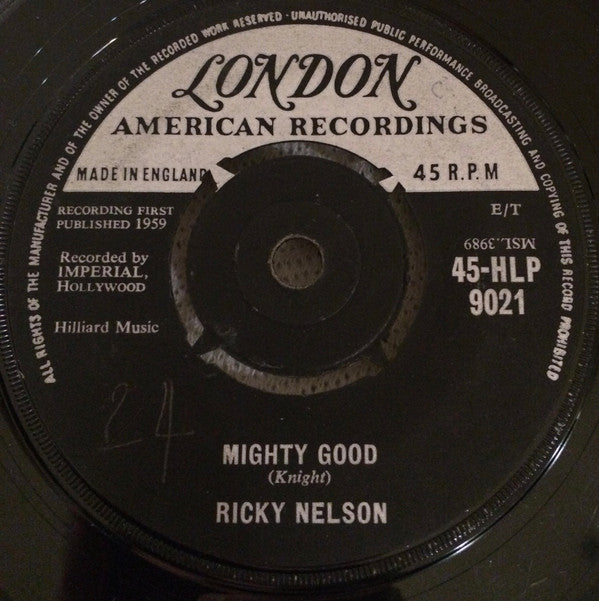 Ricky Nelson (2) - Mighty Good (7")