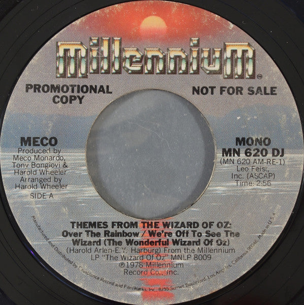 Meco* - Themes From The Wizard Of Oz (7", Single, Mono, Promo, Styrene)