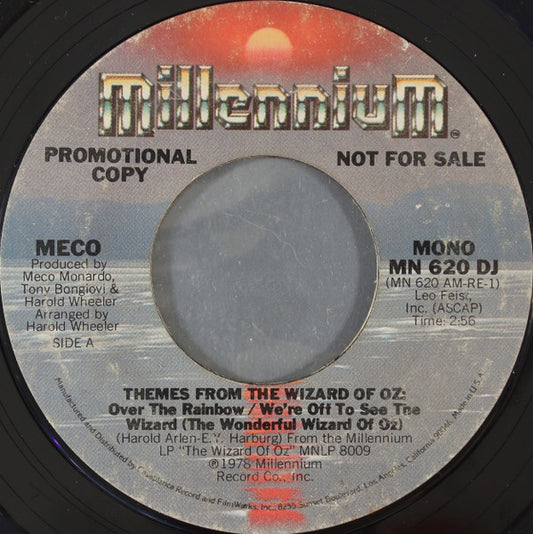 Meco* - Themes From The Wizard Of Oz (7", Single, Mono, Promo, Styrene)