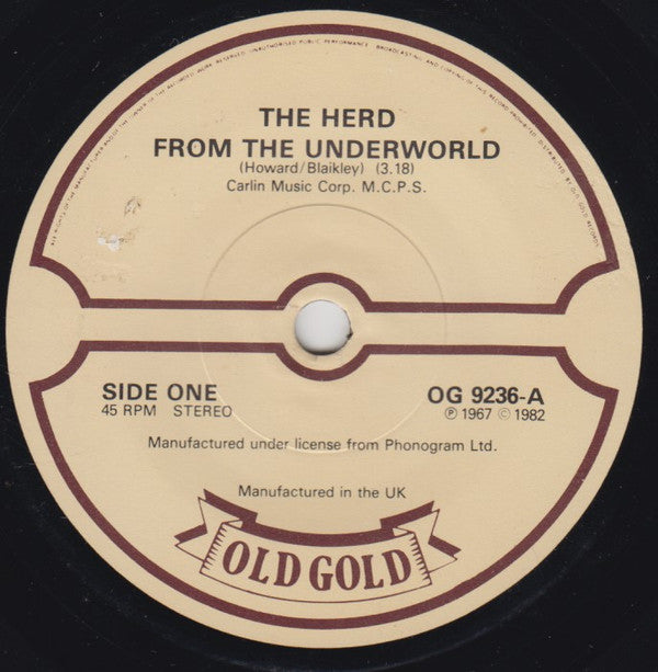 The Herd* - From The Underworld / Paradise Lost (7", Single, RE)