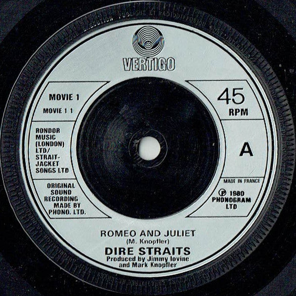 Dire Straits - Romeo And Juliet (7", Single, Sil)