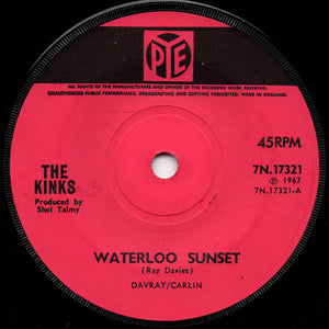 The Kinks - Waterloo Sunset (7", Single, Sol)